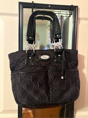 Donna Sharp Black Quilted Shoulder Bag❤️